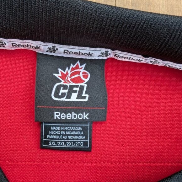 Reebok Red Calgary Stampeders Tate No. 4 CFL Football Jersey Size 2XL - Picture 6 of 9